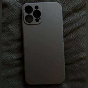 Black IPhone 12 Pro Max Silicone Phone Case